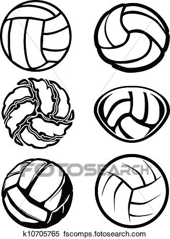 335x470 Clipart Of Volleyball Ball Vector Image Icons K10705765