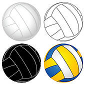 170x170 Volleyball Ball Clip Art