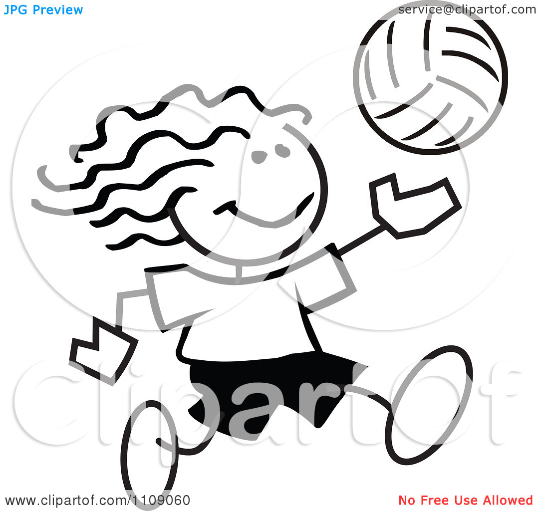 1080x1024 Girls Volleyball Clip Art Clipart Panda