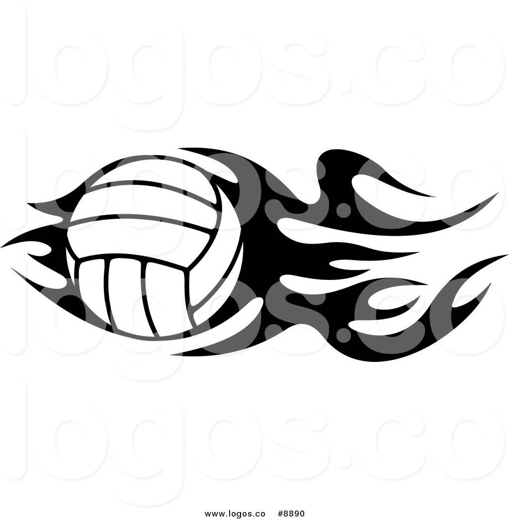 1024x1044 Royalty Free Flaming Volleyball Stock Logo Designs