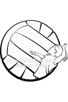 236x354 Volleyball! Eps File, Jpeg, Png, Sketchy, Screen Printing, Clip