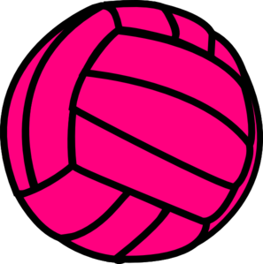 297x299 Pink Volleyball Clip Art