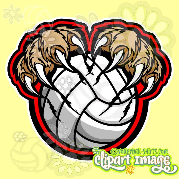 600x600 Wildcat Volleyball Clip Art