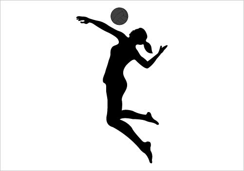 501x351 Image Of Playing Volleyball Clipart