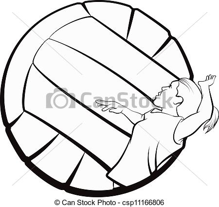 450x426 Volleyball Black And White Clipart