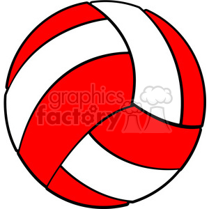 300x300 Royalty Free Sports Equipment Red White Volleyball 398122 Vector