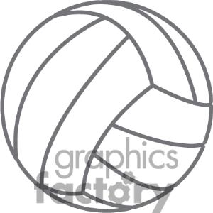 300x300 Volleyball Clip Art