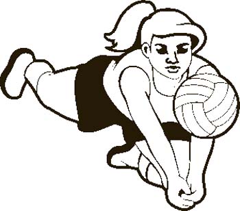 350x308 Free Volleyball Clipart