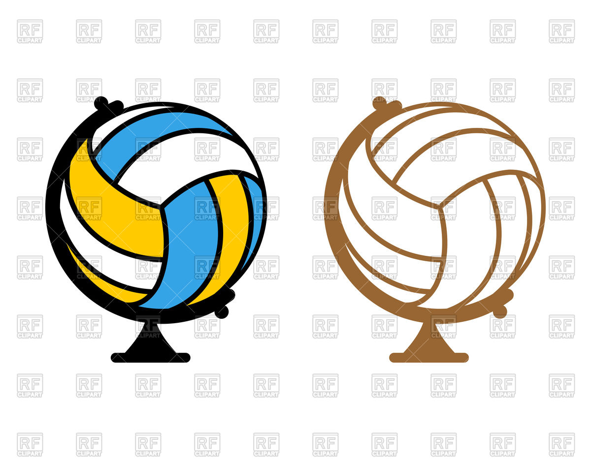 1200x933 Globe Volleyball Royalty Free Vector Clip Art Image