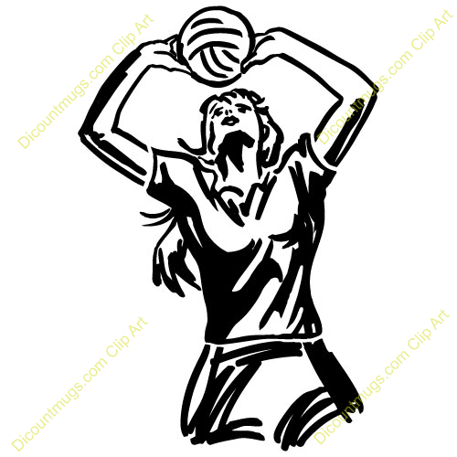 500x500 Womens Volleyball Clipart