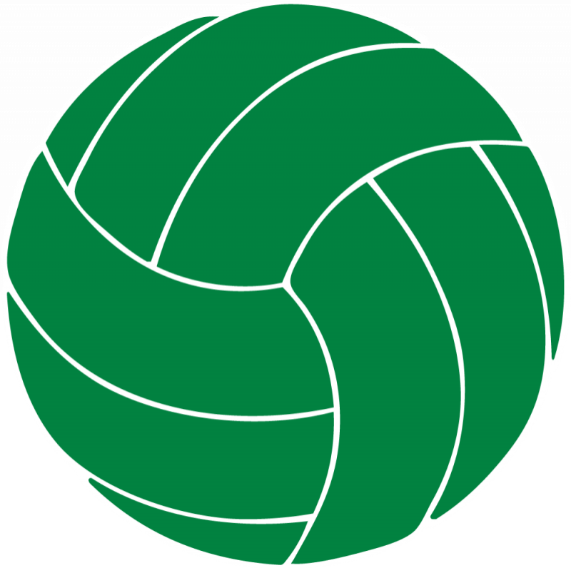 800x796 Green Clipart Volleyball