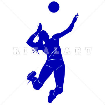 361x361 Volleyball Clipart Silhouette