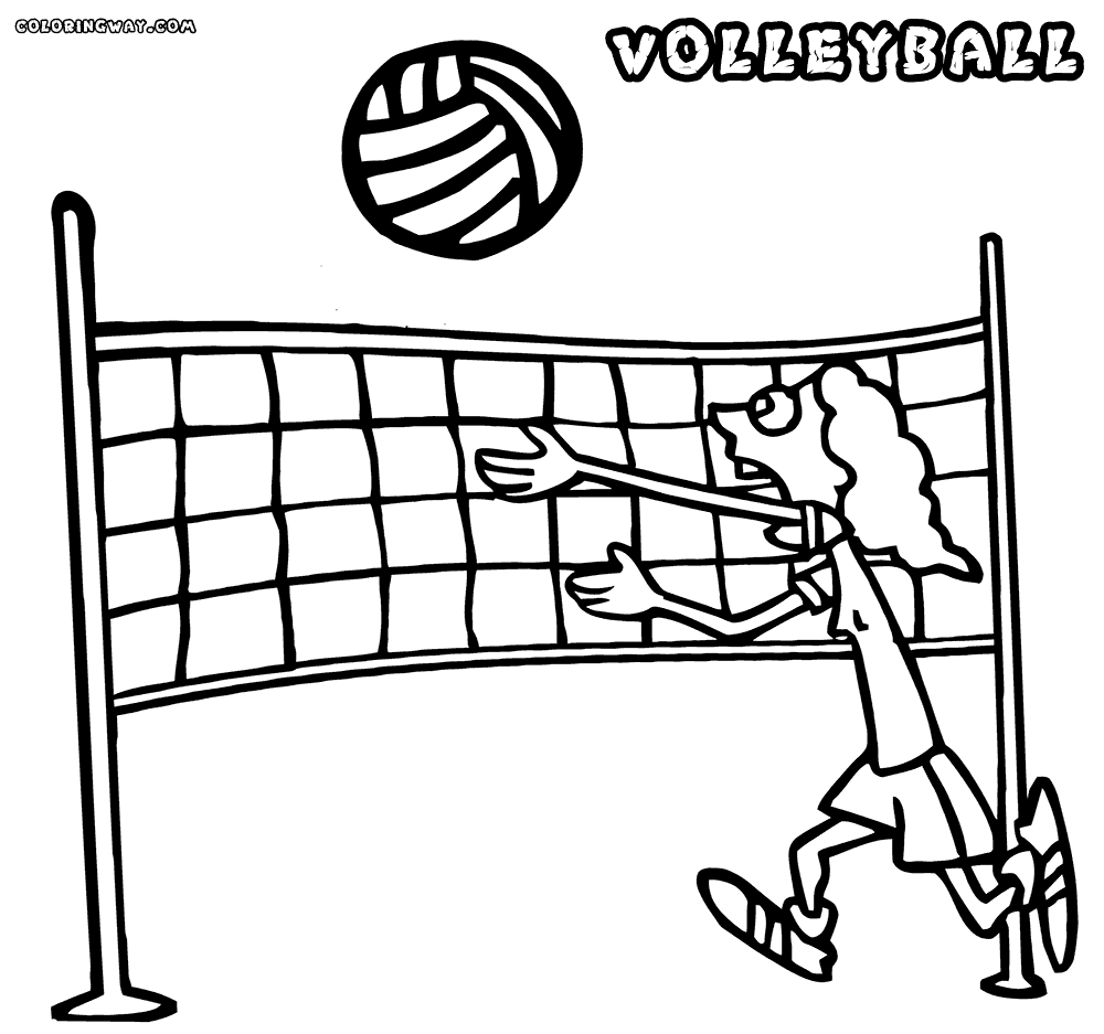 1000x937 Volleyball Coloring Pages Coloring Pages To Download And Print