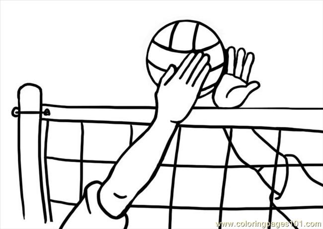 650x462 Volleyball1 Coloring Page