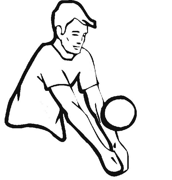 600x630 Catching The Volleyball Coloring Page