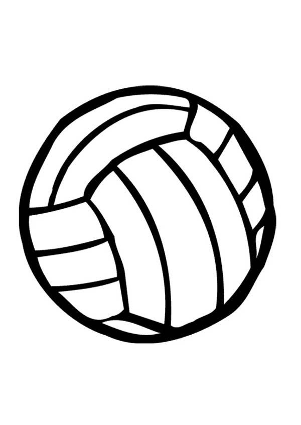 600x847 Volleyball Coloring Page For Kids