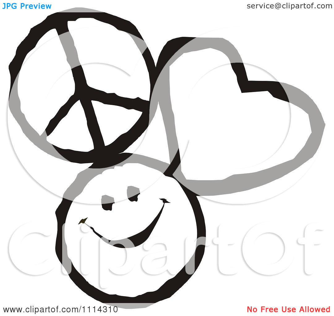 1080x1024 Peace Clipart Love And Happiness