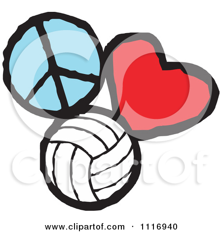 450x470 Volleyball Heart Clipart 2020924