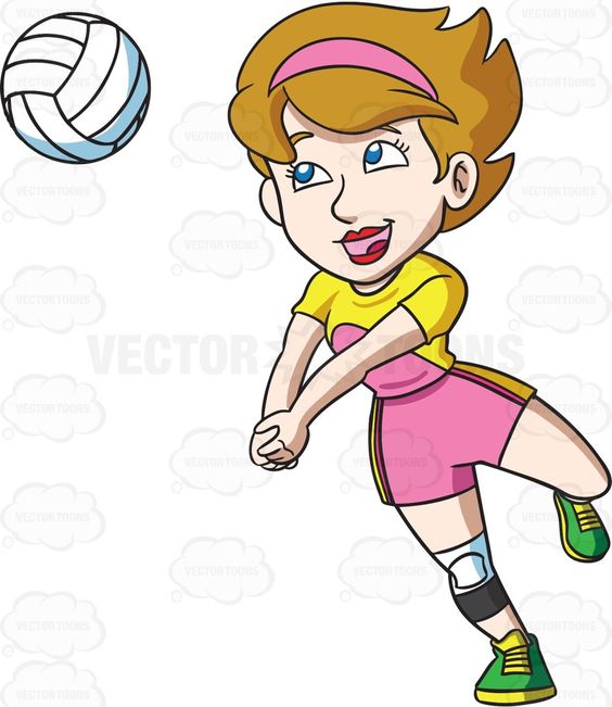 Volleyball Girl Clipart | Free download on ClipArtMag