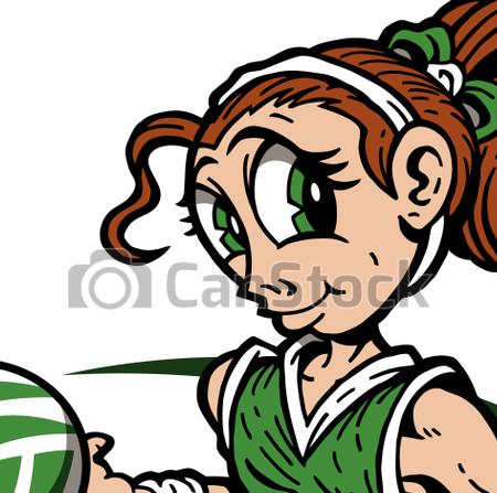 450x447 Vector Clipart Of Volleyball