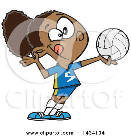 450x470 Girl Volleyball Clipart