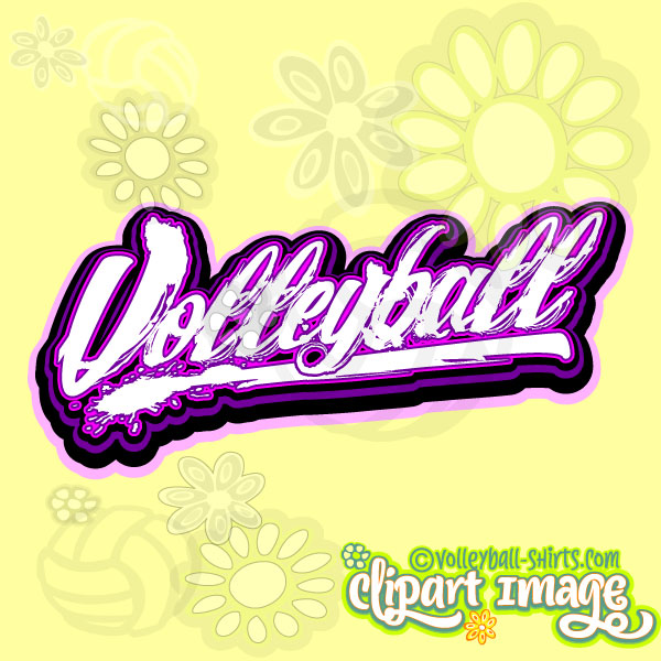 600x600 Distressed Volleyball Design