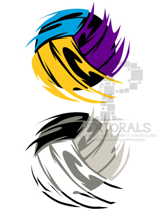 570x738 Volleyball! Eps File, Vector And Jpeg, Png, Sketchy, Screen