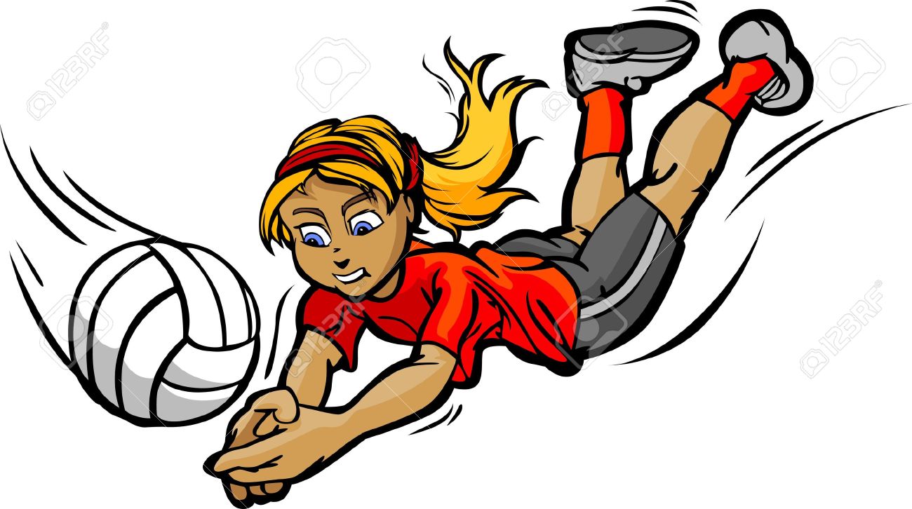 1300x726 Diving Clipart Volleyball Player