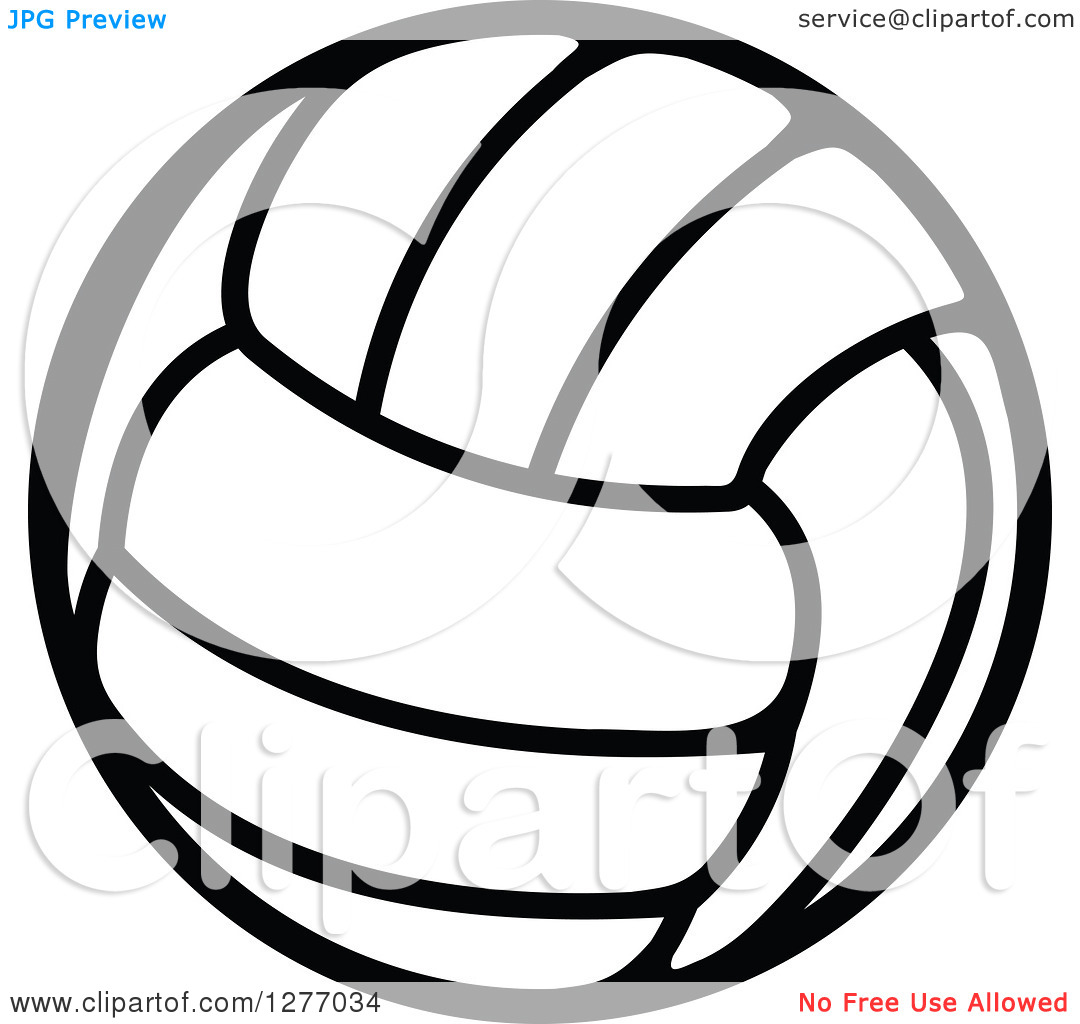 1080x1024 Volleyball Black And White Clipart
