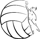 170x166 Volleyball Clip Art