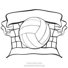 236x236 Clipart Of Heart With Volleyball Inside K12908862