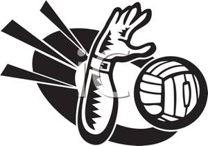 300x211 Human Hand Hitting At A Volleyball