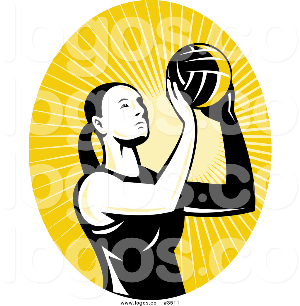 1024x1044 Royalty Free Volleyball Player Logo By Patrimonio