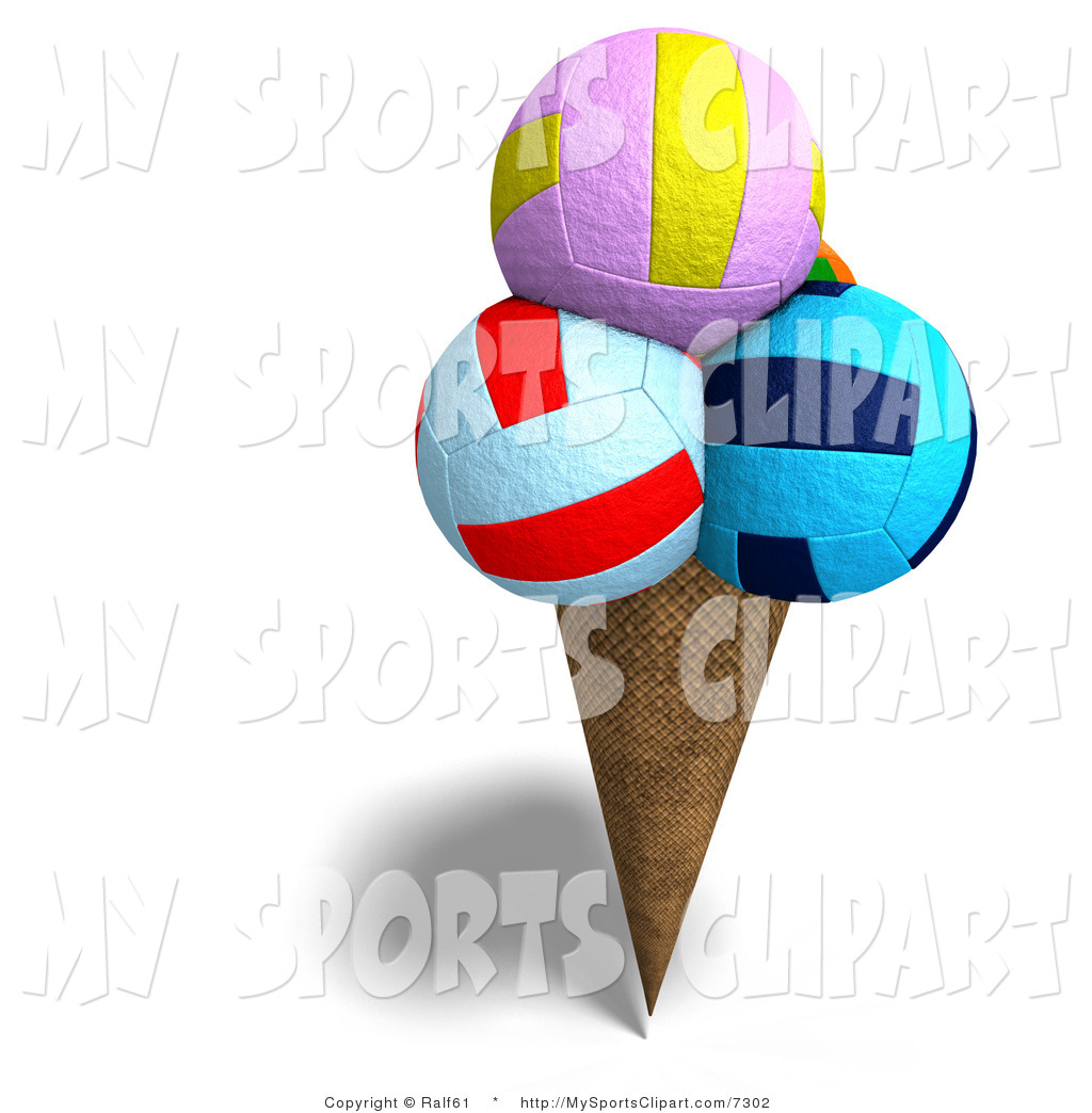 1024x1044 Sports Clip Art Of A Volleyball Ice Cream By Ralf61