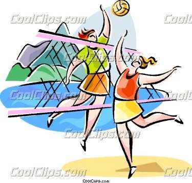 375x359 Top 10 Beach Volleyball Clipart