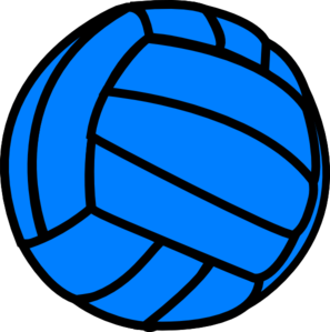 297x299 Blue Volleyball Clip Art