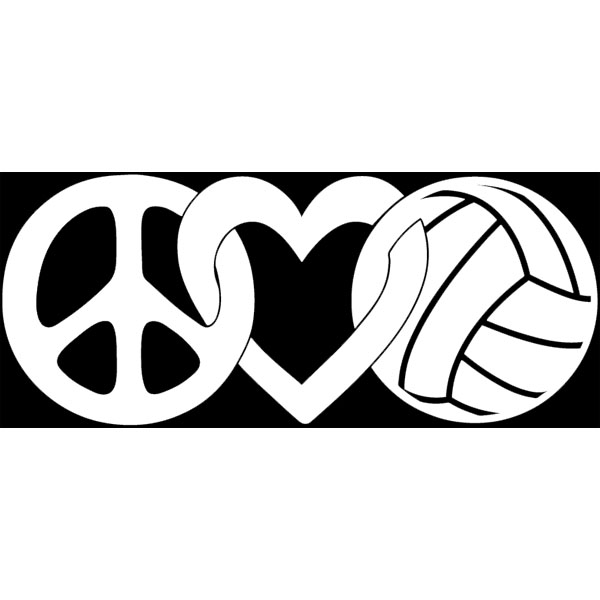 600x600 Volleyball Gifts Decals Peace Love Volleyball Jpg Volleyball