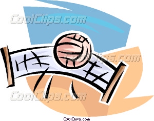300x236 Volleyball Net And Ball Vector Clip Art