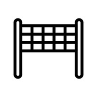 200x200 Clip Art Volleyball Net Poles Cliparts