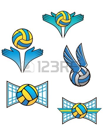349x450 Volleyball On Fire Clipart