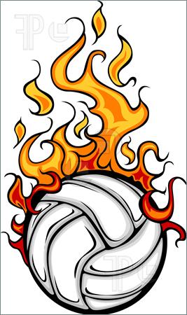 267x450 Volleyball On Fire Clipart Clipart Panda
