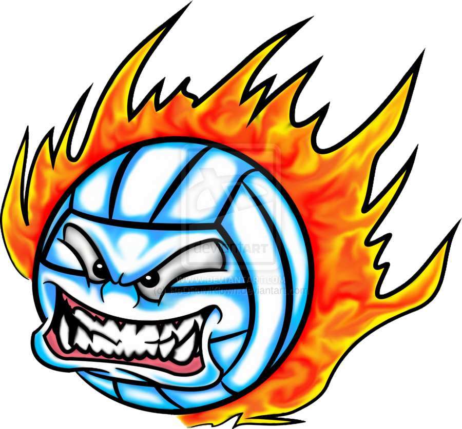900x837 Clip Art Volleyball On Fire Clipart