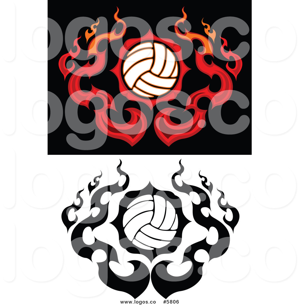 Volleyball On Fire Clipart | Free download on ClipArtMag