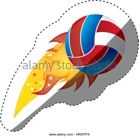 549x540 Volleyball Ball Fire Game Stock Photos Amp Volleyball Ball Fire Game