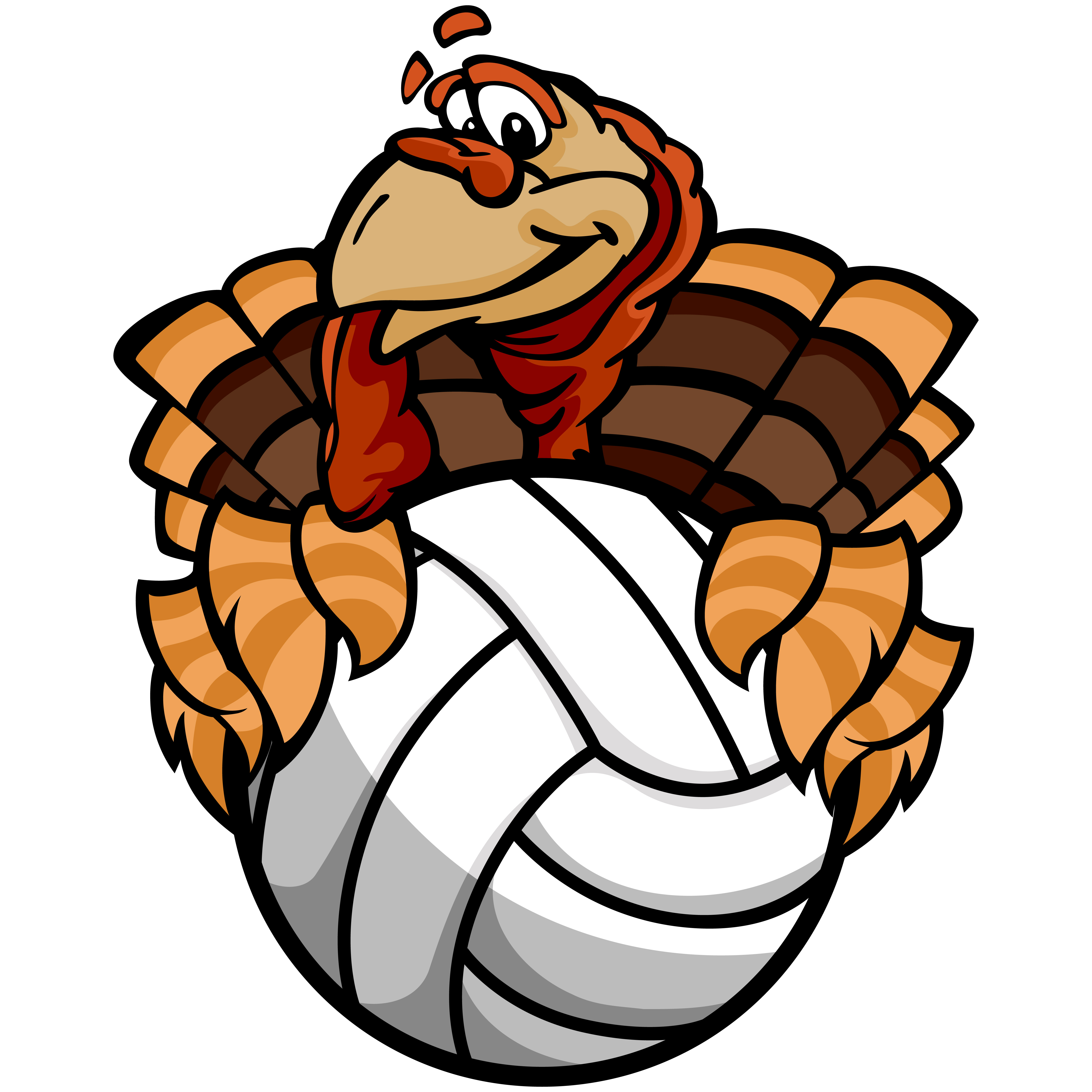 5175x5175 Volleyball Turkey Clip Art