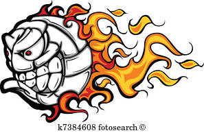 297x194 Volleyball Ball Fire Clipart Eps Images. 390 Volleyball Ball Fire