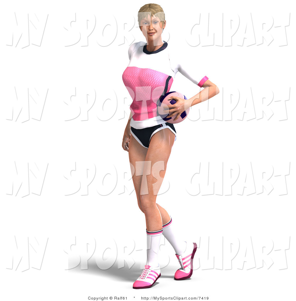 1024x1044 Sports Clip Art Of A Volleyball Player Holding A Ball By Ralf61