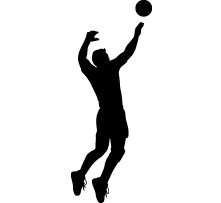 221x203 Volleyball Player Clipart