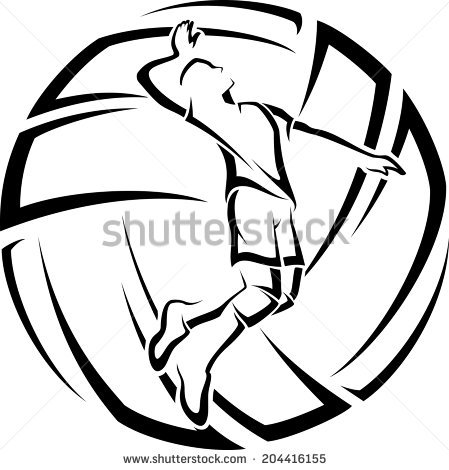 449x470 Volleyball Player Clipart Male