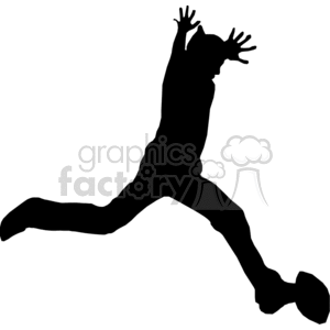 300x300 Royalty Free Silhouette Football Player 373831 Vector Clip Art